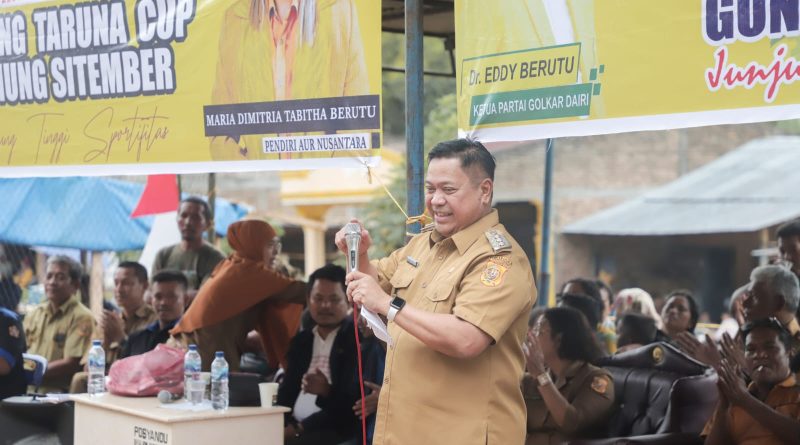 Buka Turnamen Voli Karang, Bupati Dairi: Kegiatan Seperti Ini Penting Manfaatnya