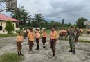 Tumbuhkan rasa cinta kepada NKRI, Satgas Yonif 122/TS mengajarkan Baris – Berbaris siswa SMP Negeri 5 Arso Papua