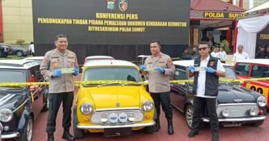 Irjen Whisnu : Polda Sumatera Utara Berhasil Bongkar Jaringan Pemalsuan STNK BPKB Dan 8 Mobil Mr Bean Disita