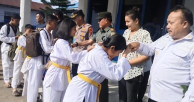 Kompol Djanuarsah Lepas Kontingen Atlet Taekwondo Menuju Kejuaraan Piala Gubernur Sumatera Utara