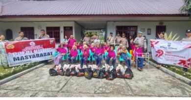 Polsek Pancur Batu Berikan Bantuan Sosial Dalam Rangka Memperingati HUT Bhayangkara Polri Ke-79