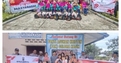 Polsek Pancur Batu Berikan Bantuan Sosial Dalam Rangka Memperingati HUT Bhayangkara Polri Ke-79