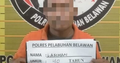 Satresnarkoba Polres Pelabuhan Belawan Berhasil Amankan Pengedar Sabu Di Pasar 4 Marelan
