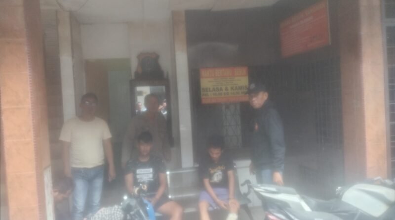 Dooorrr…!!! Polsek Medan Area Tembak 2 Pelaku Curanmor