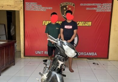Polsek Torgamba Tangkap Dua Pelaku Pencurian di SPBU Pinang Awan Dan Uang Rp 20 Juta Milik Sopir Raib