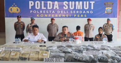 Satresnarkoba Polresta Deliserdang Berhasil Gagalkan 53 Kg Sabu Dan 9.112 Ekstasi.