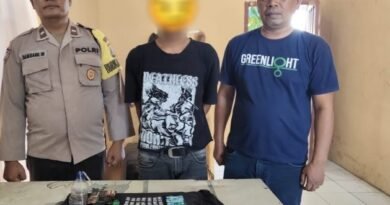 Kapolsek Serbalawan Dan Kanit Reskrim Gerak Cepat Amankan Pelaku Dan 21 Klip Sabu