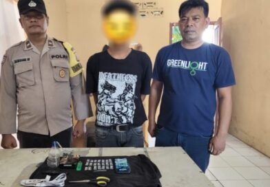 Kapolsek Serbalawan Dan Kanit Reskrim Gerak Cepat Amankan Pelaku Dan 21 Klip Sabu