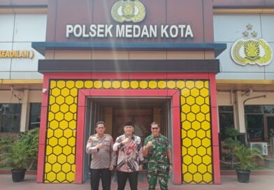 Kapolsek Medan Kota Bersama Tiga Pilar Jalin Sinergitas Di Mako Polsek Medan Kota