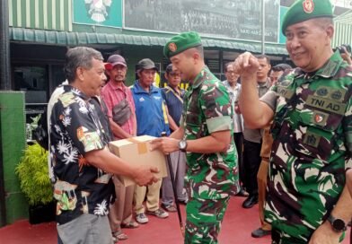 Dandim 0201/Medan Kunker ke Koramil 04/Medan Kota Berikan Santunan Kepada 20 Warga Kaum Dhu’afa